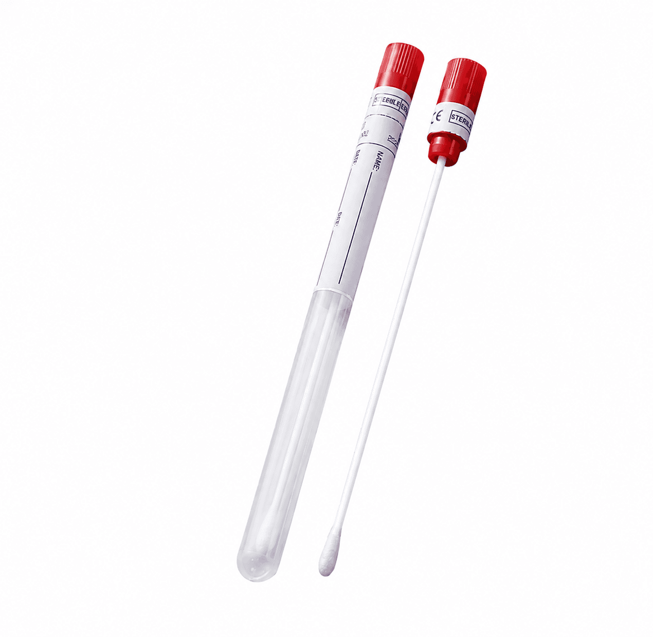 Swabs in tube